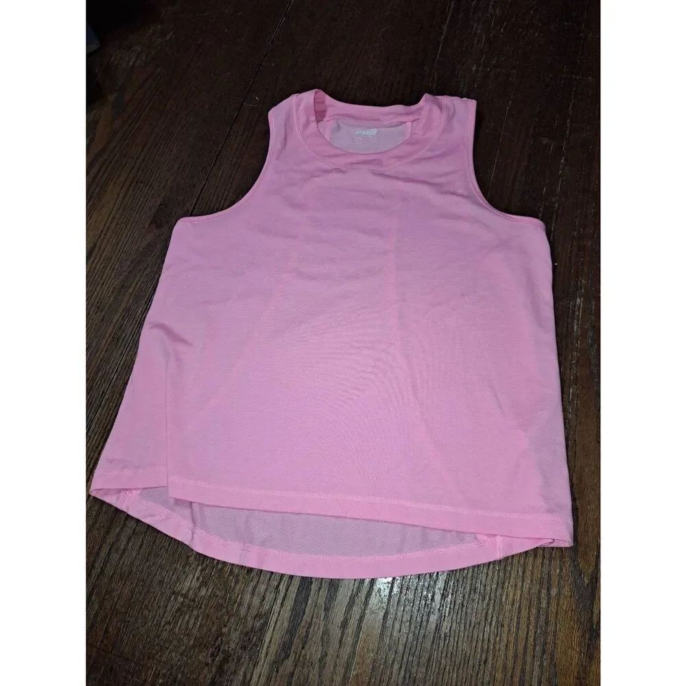 Small Avia Pink Sleeveless Racerback High Low Tank Top Muscle Shirt